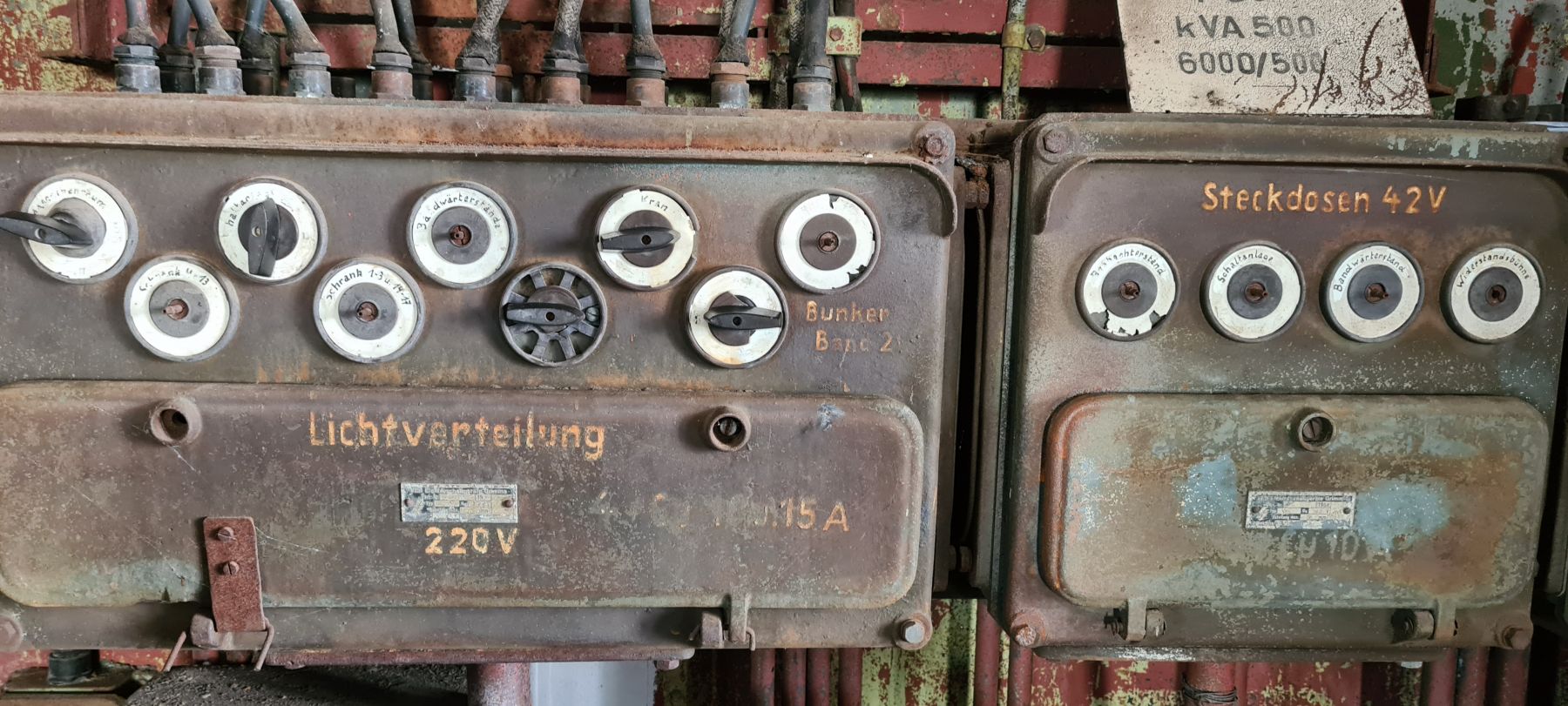 Lichtverteilung im Absetzer "Medusa"