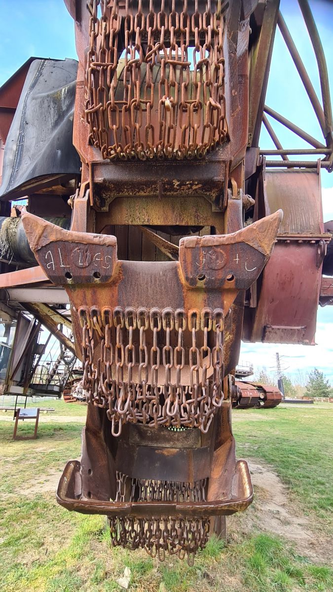 Schaufelrad aus Ketten beim Bagger "Big Wheel" (1521 SRs 1300)