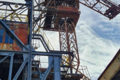 Kran als Bestandteil und Namensgeber des Absetzers "Medusa"