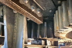 Zahnräder am Absetzer "Medusa", 1025 As 1120