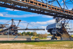 oben: Ausleger vom Absetzer "Medusa", 1025 As 1120