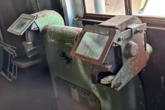 Schleifstein im Inneren von Absetzer "Medusa"