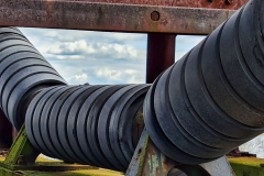 Rollen ohne Förderband beim Absetzer "Gemini" (1022 A2s 2240)