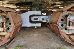 Raupenfahrwerk des Schaufelradbaggers Big Wheel (1521 SRs 1300)