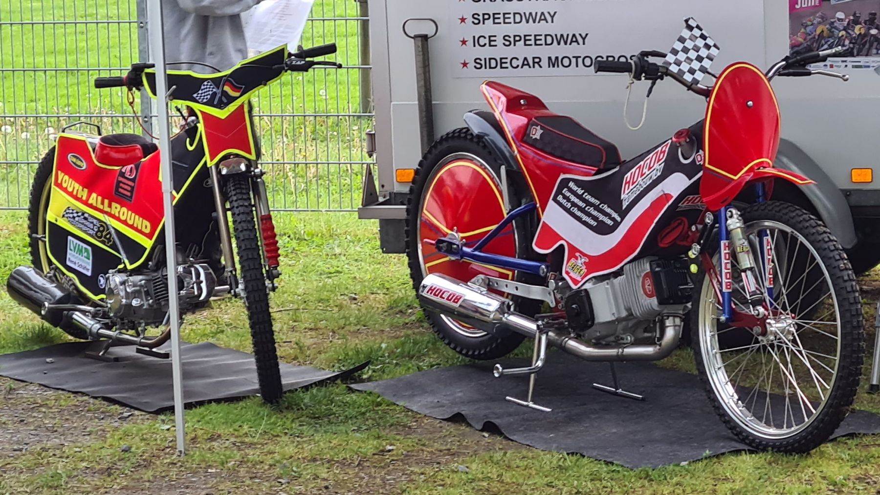 ausgestellte Motorräder