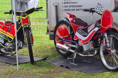ausgestellte Motorräder