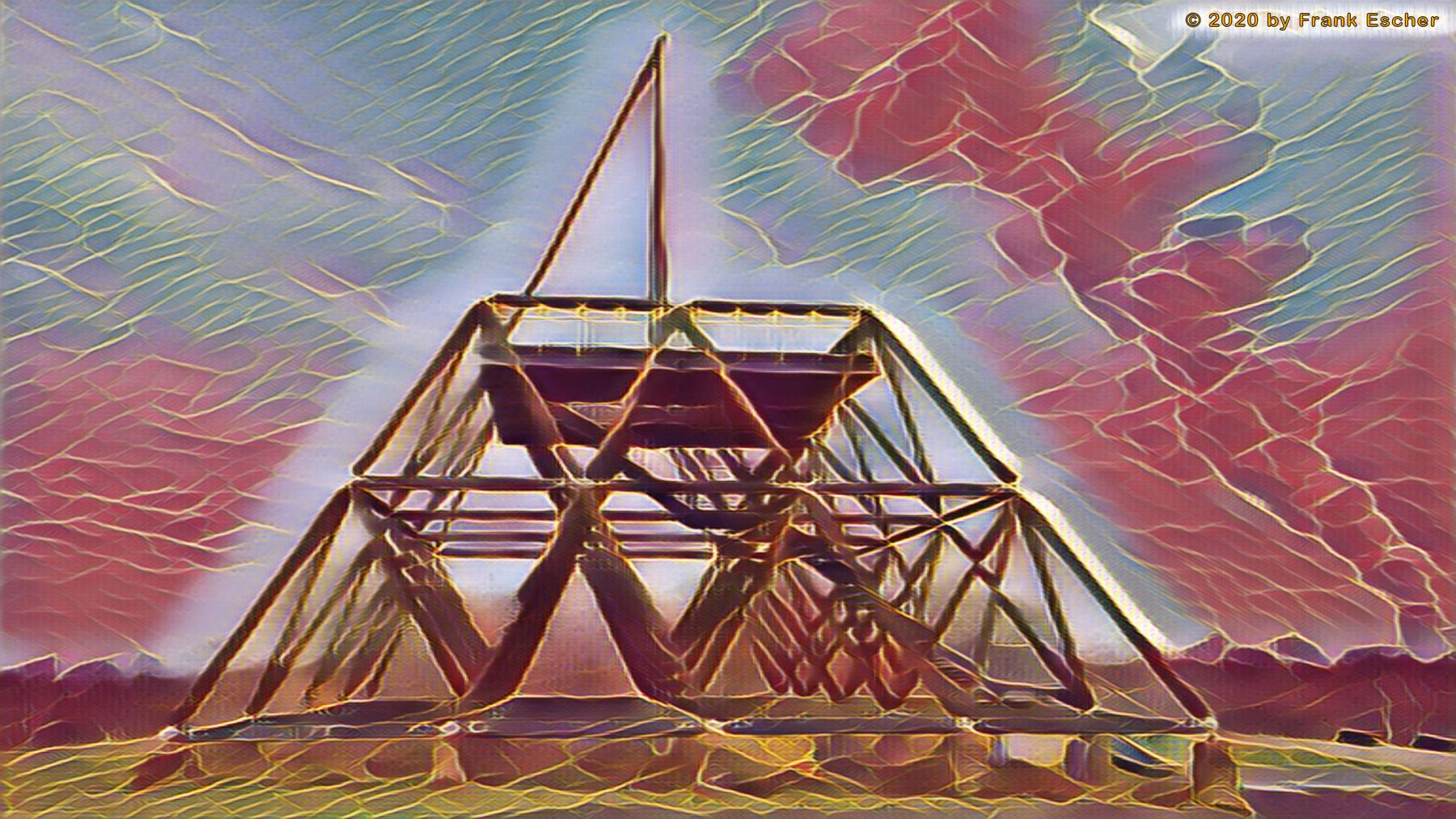 Spurwerkturm auf Halde Brockenscheidt / Waltrop
