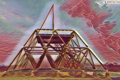 Spurwerkturm auf Halde Brockenscheidt / Waltrop