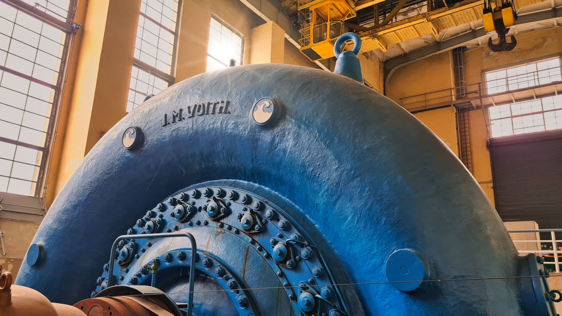 Francis-Spiralturbine mit verstellbaren Leitschaufeln