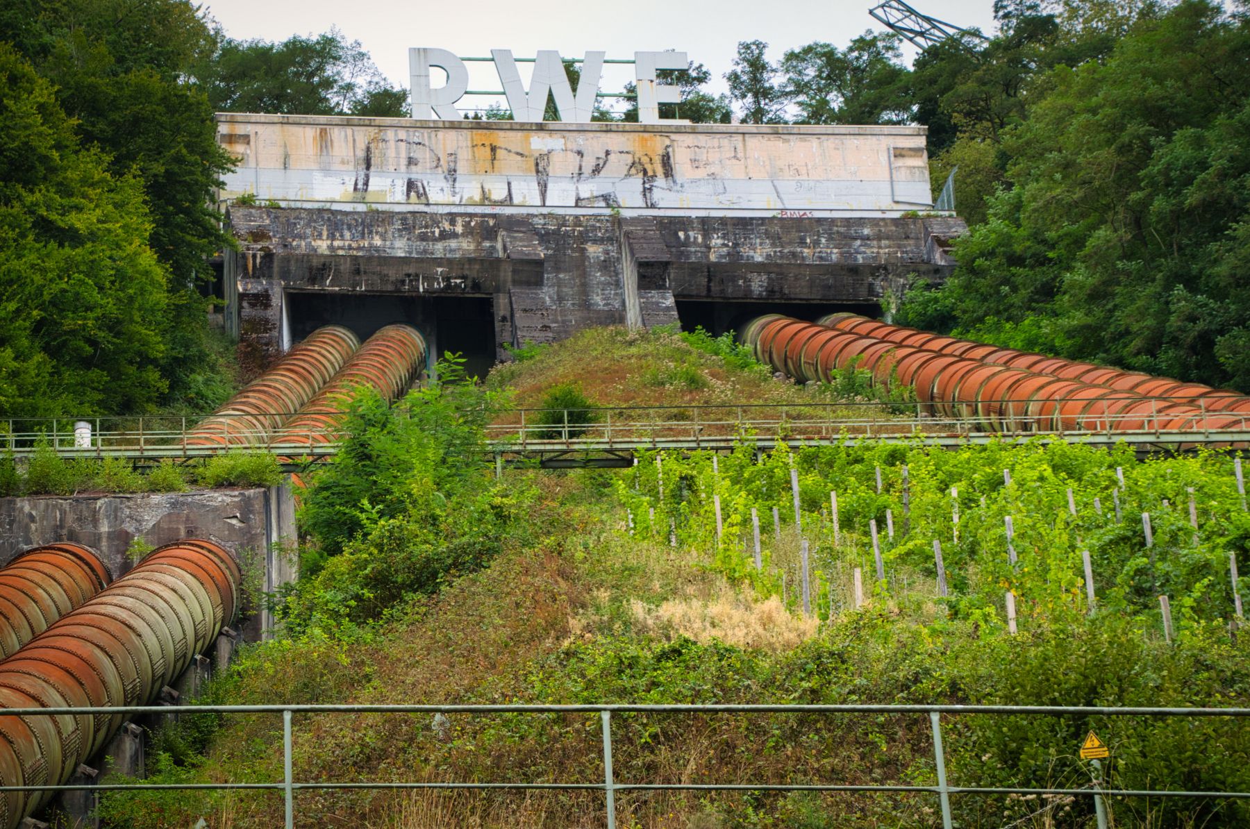 Rohre vom Speichersee des Koepchenwerks