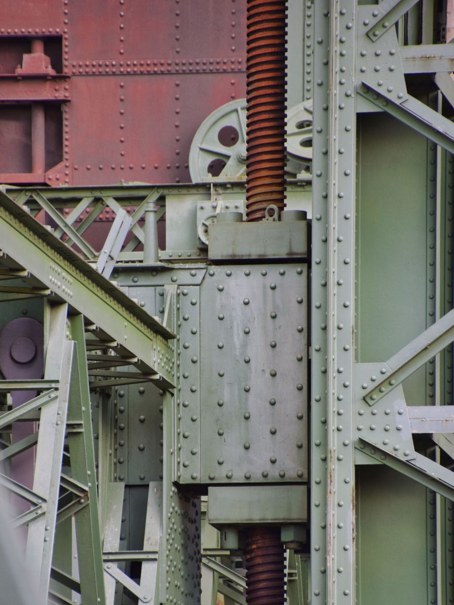Spindel für den Trog - Detail