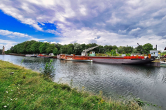 Oberwasser mit Museumsschiffen