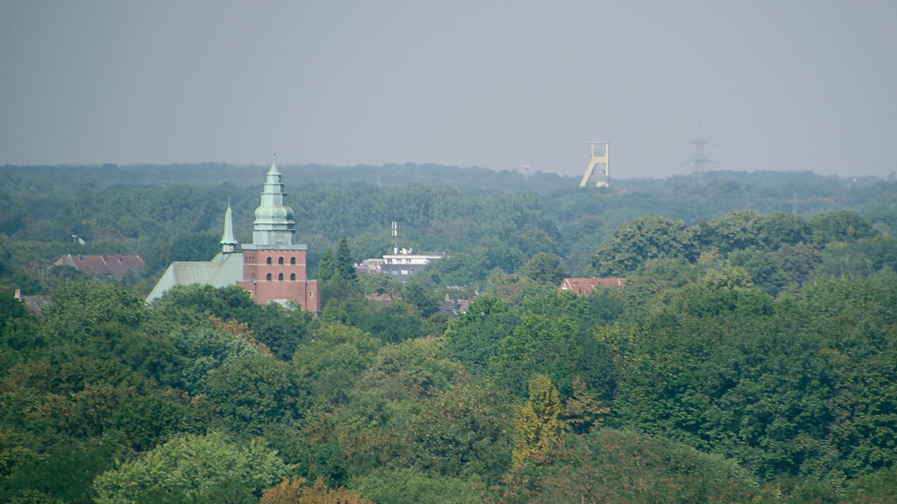 Prosper Schacht 9 hinten rechts in 6,5 km Entfernung