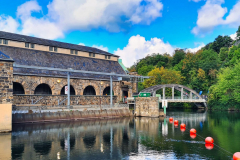 Oberwasser des Wasserkraftwerks Hohenstein
