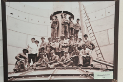 Historisches Foto im Sockel des Wasserturms