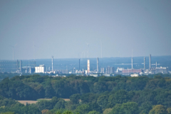 Blick vom Wasserturm Herten zum Chemiepark Marl