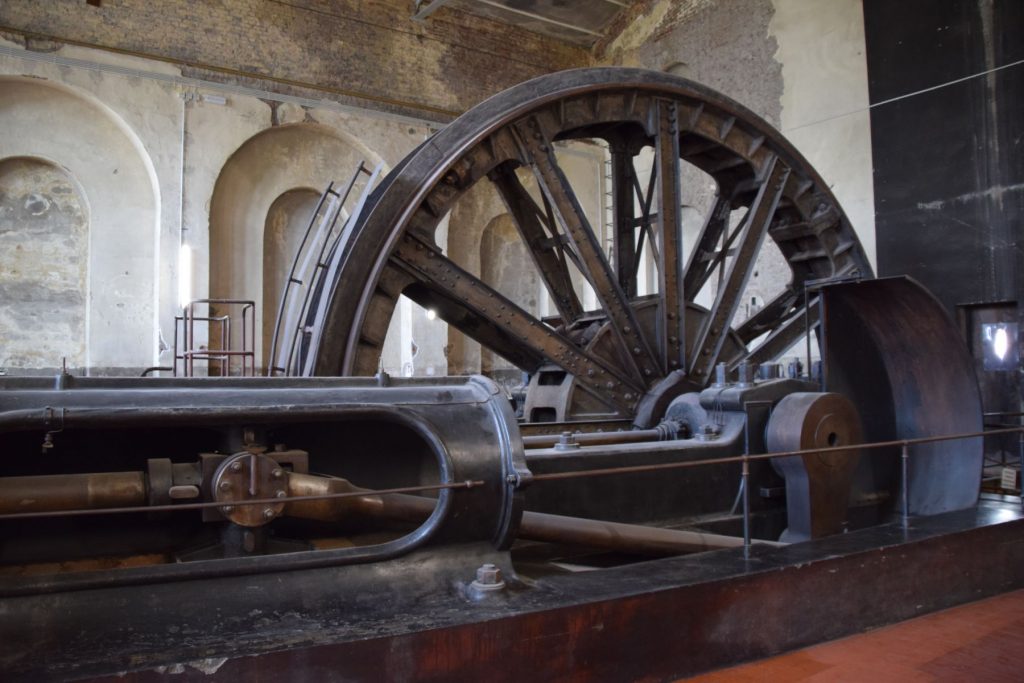 Fördermaschine in Maschinenhalle