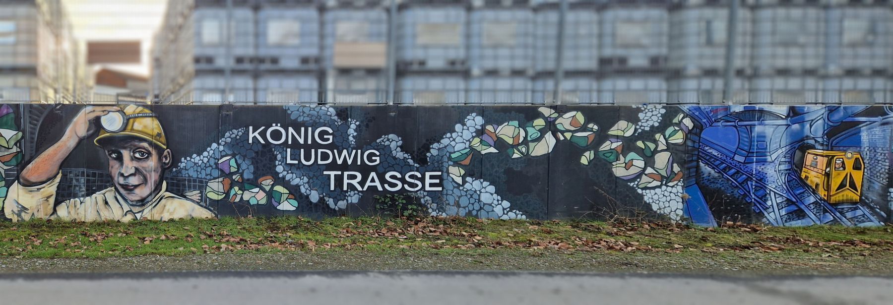 Graffito an der König-Ludwig-Trasse