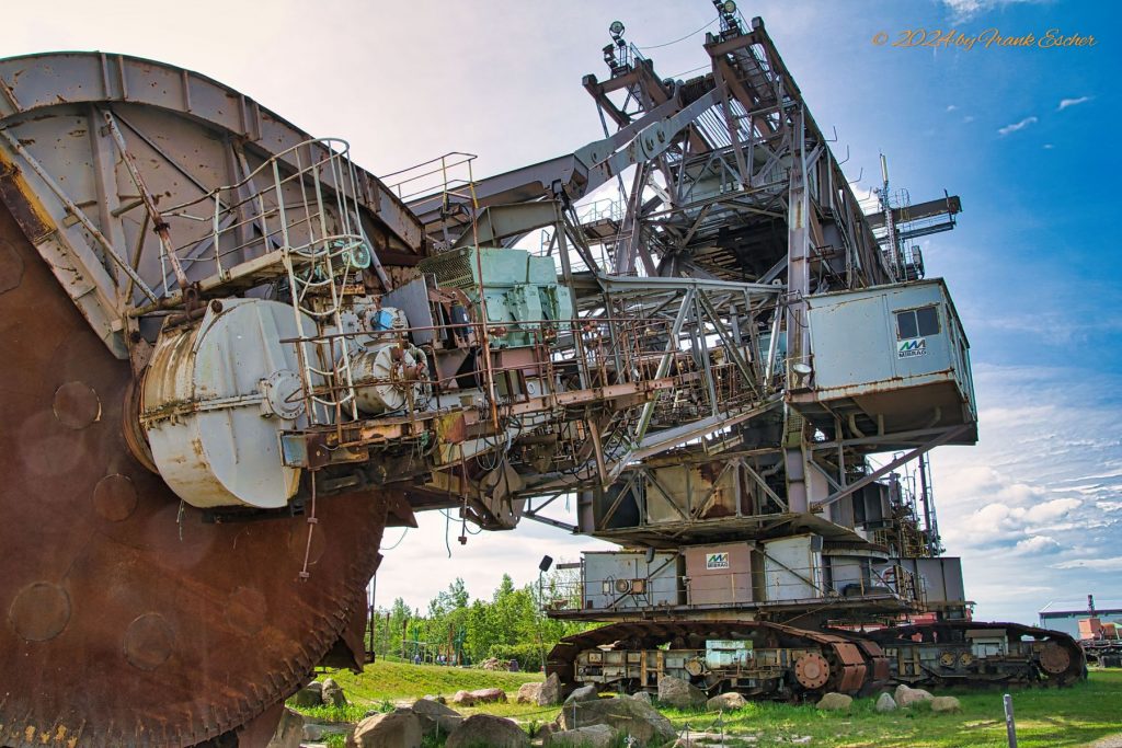 Schaufelradbagger 1547 SRs 1000n im Bergbau-Technik-Park Großpösna
