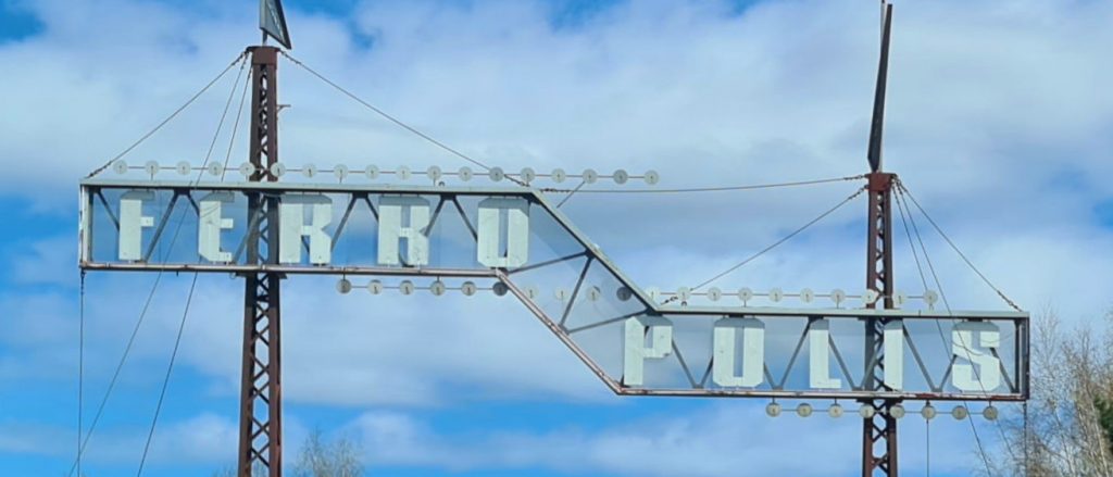 Eingangsschild Ferropolis