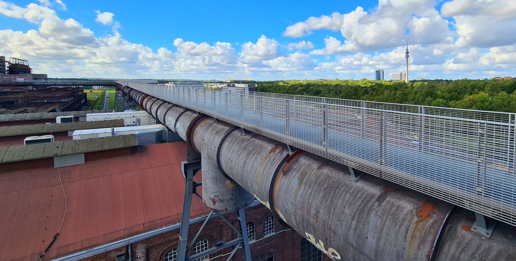 Skywalk auf Gichtgasleitung Phoenix West